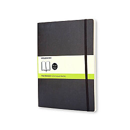 Moleskine Yumuşak Kapak Çizgisiz Defter XL Boy 19x25 cm. 192 Sayfa Siyah - Moleskine