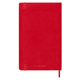 Moleskine Yumuşak Kapak Kareli Defter L Boy 13x21 cm. 192 Sayfa Kızıl Kırmızı - 2