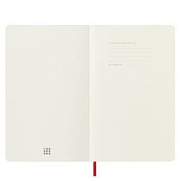 Moleskine Yumuşak Kapak Kareli Defter L Boy 13x21 cm. 192 Sayfa Kızıl Kırmızı - 3