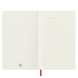 Moleskine Yumuşak Kapak Kareli Defter L Boy 13x21 cm. 192 Sayfa Kızıl Kırmızı - 3