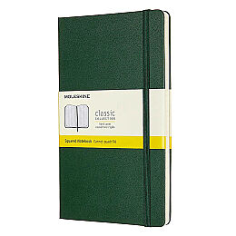 Moleskine Yumuşak Kapak Kareli Defter L Boy 13x21 cm. 192 Sayfa Mersin Yeşili - 1