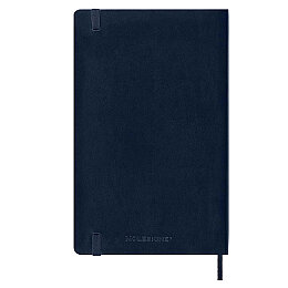 Moleskine Yumuşak Kapak Kareli Defter L Boy 13x21 cm. 192 Sayfa Safir Mavi - 4