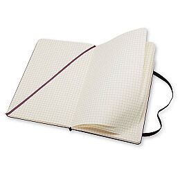 Moleskine Yumuşak Kapak Kareli Defter L Boy 13x21 cm. 192 Sayfa Siyah - 2