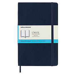 Moleskine Yumuşak Kapak Noktalı Defter L Boy 13x21 cm. 192 Sayfa Safir Mavi - 1