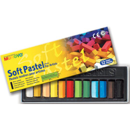 Mungyo Gallery Artists' Soft Toz Pastel Boya Seti 12 Renk Yarım Boy - 1