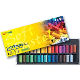 Mungyo Gallery Artists' Soft Toz Pastel Boya Seti 32 Renk Yarım Boy - 1