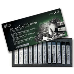 Mungyo Gallery Artists' Soft Toz Pastel Boya Seti Grey Tones 12 Renk Gri Tonlar - 1