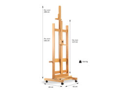 Museo Madrid Tekerlekli Kayın Şövale - 2