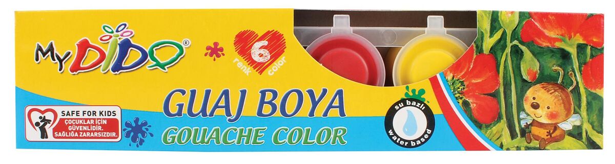 Mydido Guaj Boya Seti 6 Renk X 22 Ml.