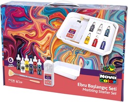 Nova Color Ebru Başlangıç Seti 6 Renk - 1