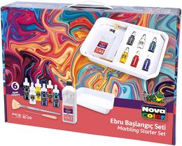 Nova Color Ebru Başlangıç Seti 6 Renk - 1