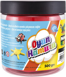 Nova Color Oyun Hamuru Tek Renk Kova 500 gr. Kırmızı - 1