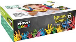 Nova Color Parmak Boyası 12 Renk x 25 ml.