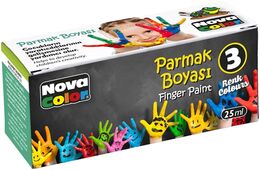 Nova Color Parmak Boyası 3 Renk x 25 ml.