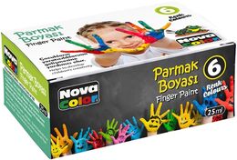 Nova Color Parmak Boyası 6 Renk x 25 ml.