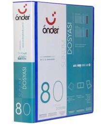 Önder Sunum Dosyası Önü Cepli A4 80'Li *** - Önder