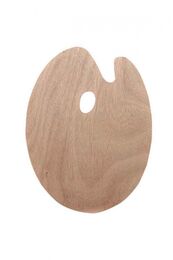Oval Ahşap Palet 24x30 cm. - 1