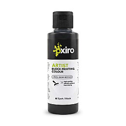 Oxiro Su Bazlı Linol Baskı Boyası 120 ml. Siyah - Oxiro