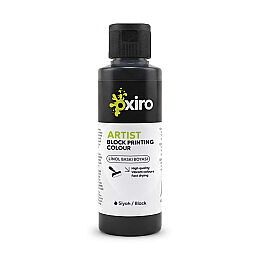 Oxiro Su Bazlı Linol Baskı Boyası 120 ml. Siyah - 1