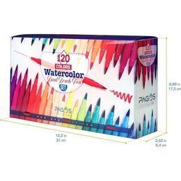 Pagos Dual Brush Marker Pen Çift Uçlu Fırça Uçlu Kalem Seti 120 Renk - 2
