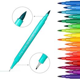 Pagos Dual Brush Marker Pen Çift Uçlu Fırça Uçlu Kalem Seti 120 Renk - 3