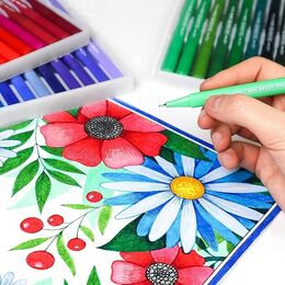 Pagos Dual Brush Marker Pen Çift Uçlu Fırça Uçlu Kalem Seti 120 Renk - 4