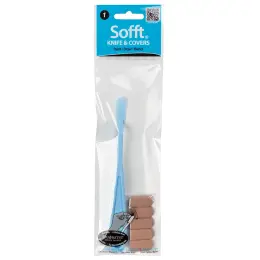 PanPastel Sofft Knife Covers Round Set No:1 (Spatül ve Yuvarlak Sünger Başlıklar) 6 Parça - PanPastel