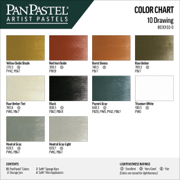 PanPastel Ultra Soft Pastel Boya Seti 10 Renk Drawing Set - 3