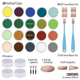 PanPastel Ultra Soft Pastel Boya Seti Landscape Set 20 Renk Manzara Tonları - 2