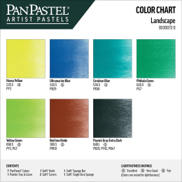 PanPastel Ultra Soft Pastel Boya Seti Landscape Set 7 Renk Manzara Tonları - 3