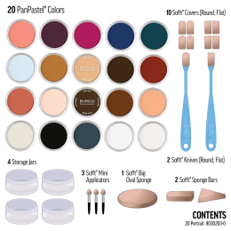 PanPastel Ultra Soft Pastel Boya Seti Portrait Set 20 Renk Portre Tonları - 2