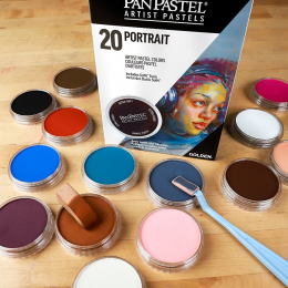 PanPastel Ultra Soft Pastel Boya Seti Portrait Set 20 Renk Portre Tonları - 5