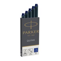 Parker Quink Dolma Kalem Kartuşu 5'li Uzun MAVİ - 1