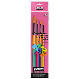 Pebeo 4'lü Yuvarlak Fırça Seti (2,5,8,12) SET-21 - Pebeo