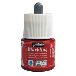 Pebeo Marbling Ebru Boyası 45 ml. 02 Vermilion