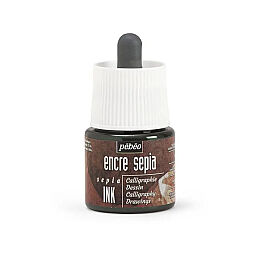 Pebeo Sepia Ink Kaligrafi ve Desen İçin Akrilik Mürekkep 45 ml. - 1