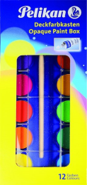 Pelikan Alman Malı Opak Sulu Boya Seti 12 Renk 735 K-12 - 1