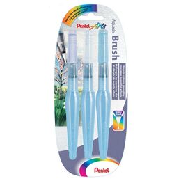 Pentel Aquash Brush Su Hazneli Fiber Uçlu Fırça Seti 3 BOY