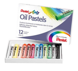 Pentel Arts Oil Pastels Yağlı Pastel Boya Seti 12 Renk