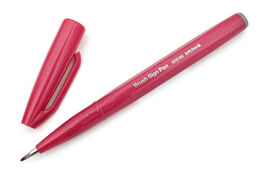 Pentel Fude Touch Brush Sign Pen Fırça Uçlu Kalem BURGUNDY