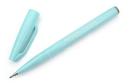 Pentel Fude Touch Brush Sign Pen Fırça Uçlu Kalem PALE BLUE