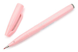 Pentel Fude Touch Brush Sign Pen Fırça Uçlu Kalem PALE PINK