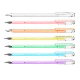 Pentel Hybrid Milky Pastel Jel Roller Kalem Seti 0.8 mm. 7 Renk - 1