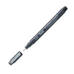 Pentel Pointliner Fiber Uçlu Teknik Çizim Kalemi 0.8 mm.