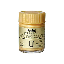 Pentel Poster Color Guaj Boya 30 ml. 90 PEARL GOLD - Pentel