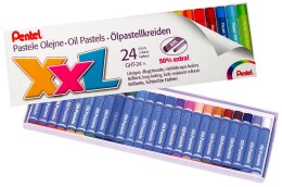 Pentel Yağlı Pastel Boya 24 Renk (Y GHT-24PL) - Pentel