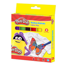 Play-Doh Kumaş Tekstil Boyama Kalemi Seti 6 Renk