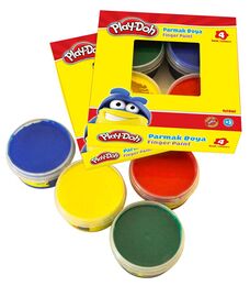 Play-Doh Parmak Boyası 4 Renk x 50 ml.
