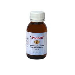 Ponart Bleached Linseed Oil Ağartılmış Keten Yağı 100 ml.