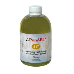 Ponart Bleached Poppy Seed Oil Ağartılmış Haşhaş Yağı 500 ml.